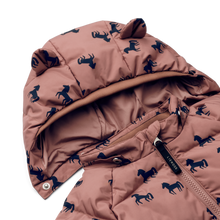 Liewood Polle Puffer Jacket | Horses - Dark Rosetta*