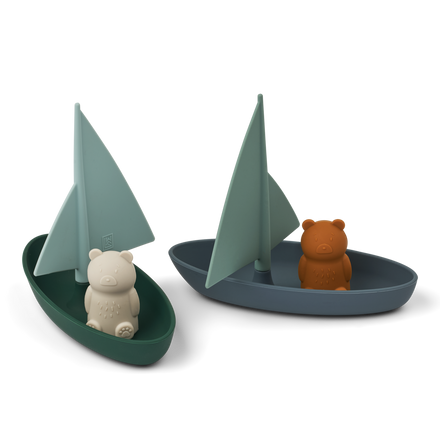 * Liewood Ensley Boats 2-Pack | Whale blue multi mix
