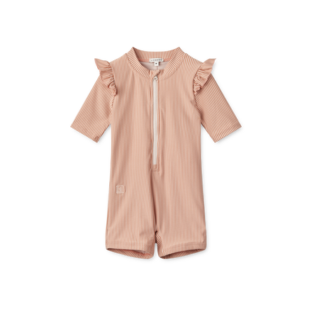 ZZZ Liewood Amel Stripe Zwem Jumpsuit |Y/D stripe Tuscany Rose / sandy*