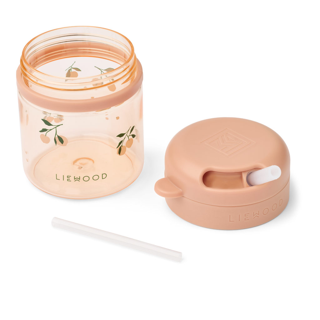 Liewood Pavia Tritan Drinkbeker Met Rietje 280Ml | Peach / Sea Shell