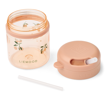 Liewood Pavia Tritan Drinkbeker Met Rietje 280Ml | Peach / Sea Shell