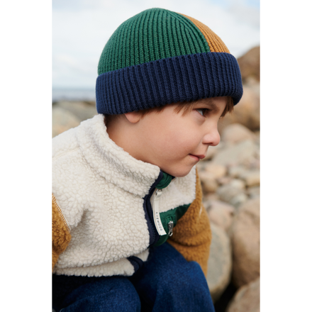 Liewood Nolan Pile Jacket | Classic Navy Multi Mix
