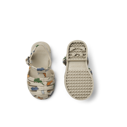 * Liewood Bre Sandalen | Dinosaurs / Mist
