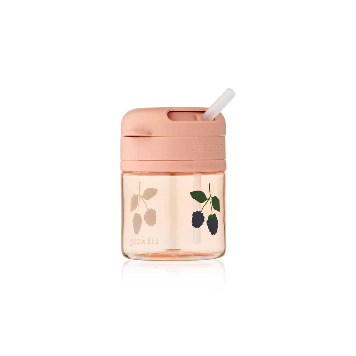Liewood Pavia Tritan Drinkbeker Met Rietje 280ml | Berry / Pale Tuscany