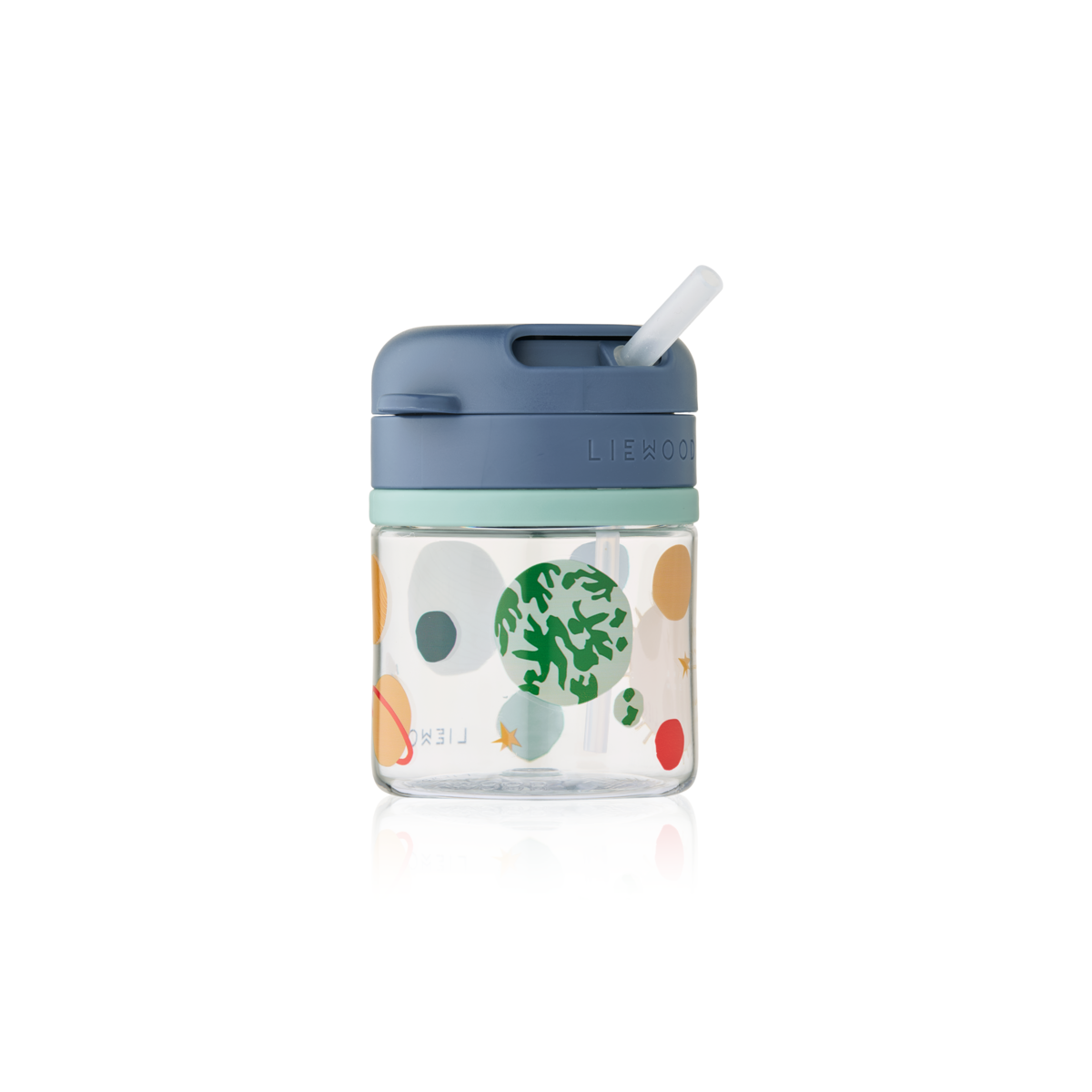 Liewood Pavia Tritan Drinkbeker Met Rietje 280ml | Universe / Classic Navy