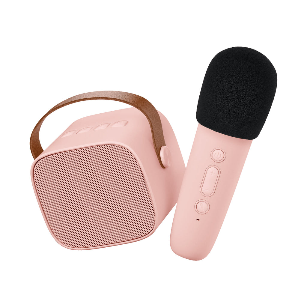 Lalarma Karaoke Set Met Draadloze Microfoon | Roze