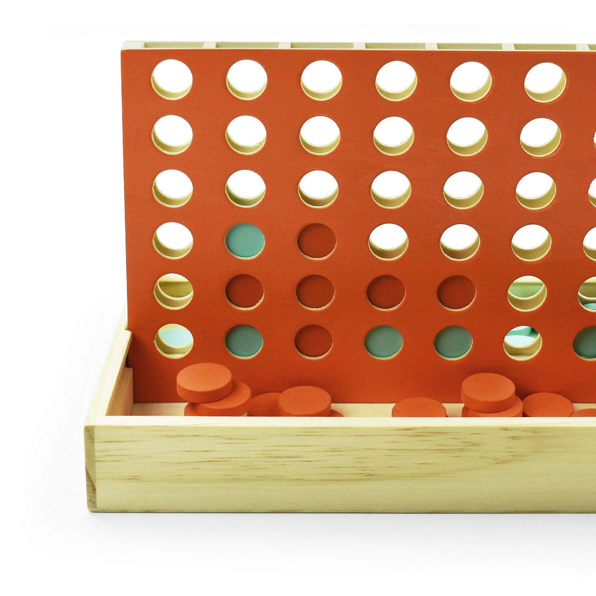 Legami houten vier op een rij spel bij De Gele Flamingo