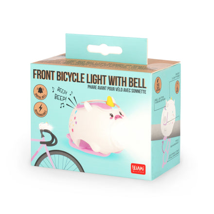 Legami fietslampje Eenhoorn van 88 gram, zonder gereedschap te monteren, uit het assortiment van De Gele Flamingo