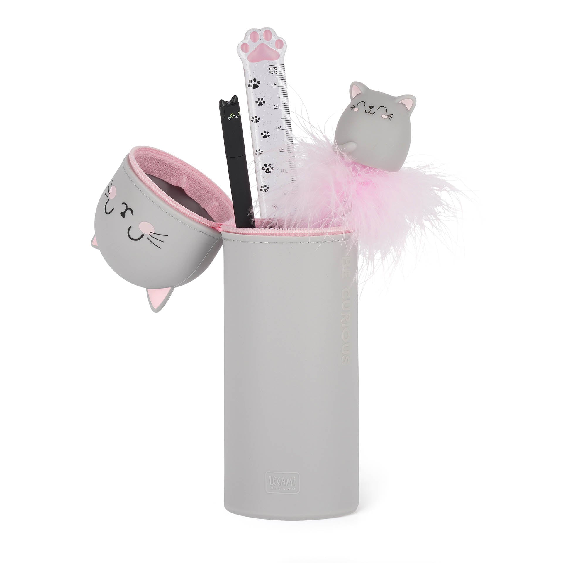 Legami Hug Me 2-in-1 silicone pennenzak kawaii kat bij De Gele Flamingo