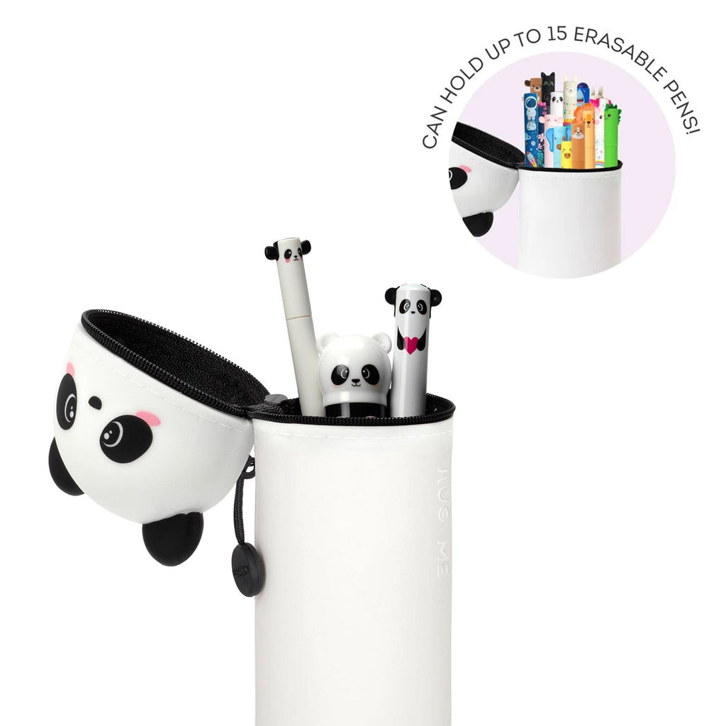 Legami Hug Me etui Panda dat je inschuift tot een pennenhouder voor op het bureau, bij De Gele Flamingo