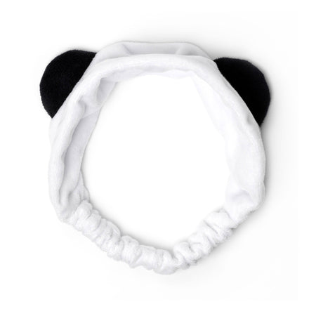 Legami Me-Time Haarband met pandadesign voor je skincare routine, verkrijgbaar bij De Gele Flamingo