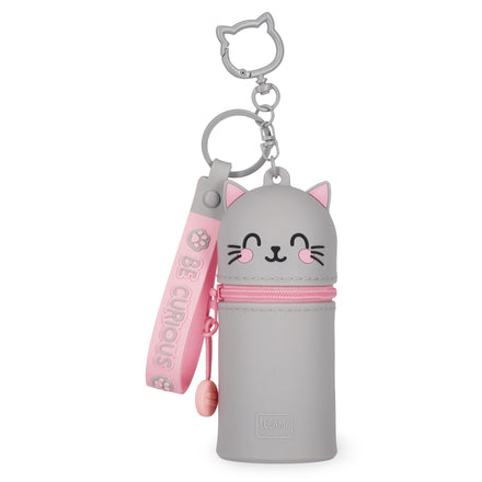 Legami mini portemonnee met sleutelhanger, kawaii kat, bij De Gele Flamingo