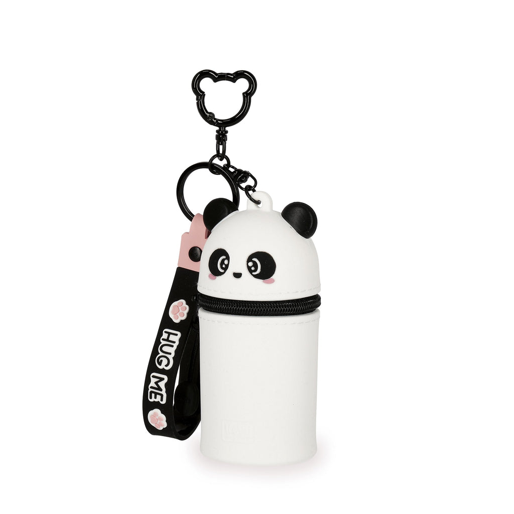 Legami Mini Kawaii panda met metalen sleutelring en karabijnhaak, van De Gele Flamingo