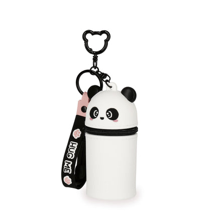 Legami Mini Kawaii panda met metalen sleutelring en karabijnhaak, van De Gele Flamingo
