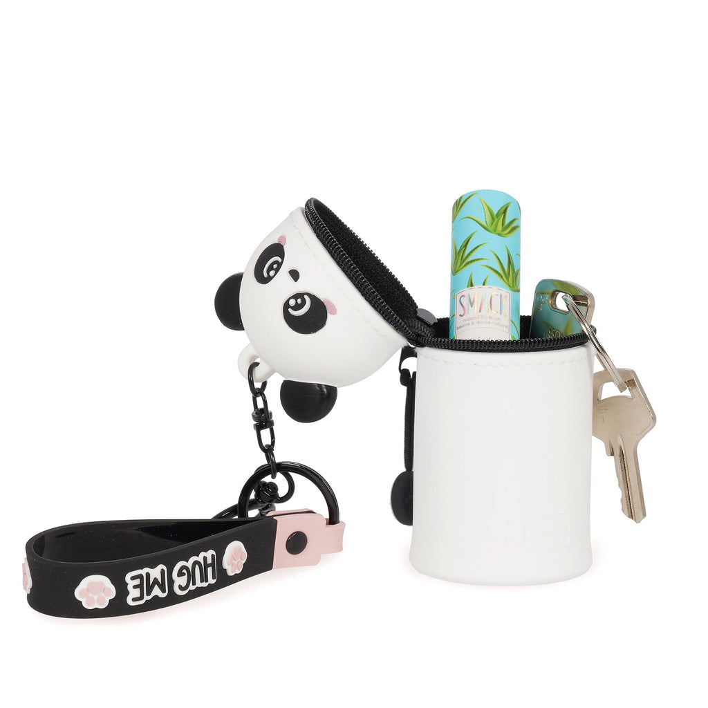 Legami Mini Kawaii panda sleutelhanger om aan een rugzak te hangen, van De Gele Flamingo