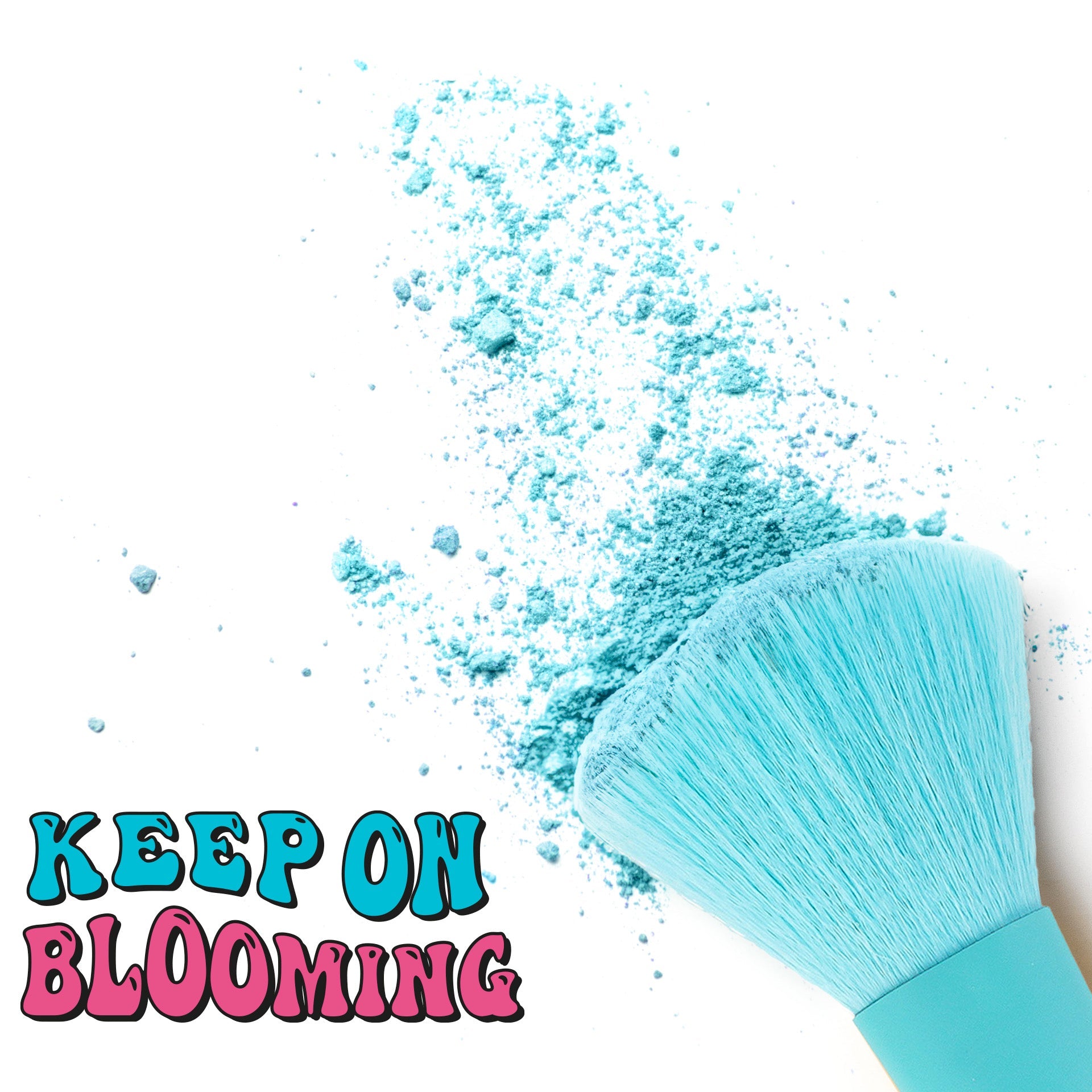 Legami Oh My Glow set van 4 make-up borstels met bloemen bij De Gele Flamingo