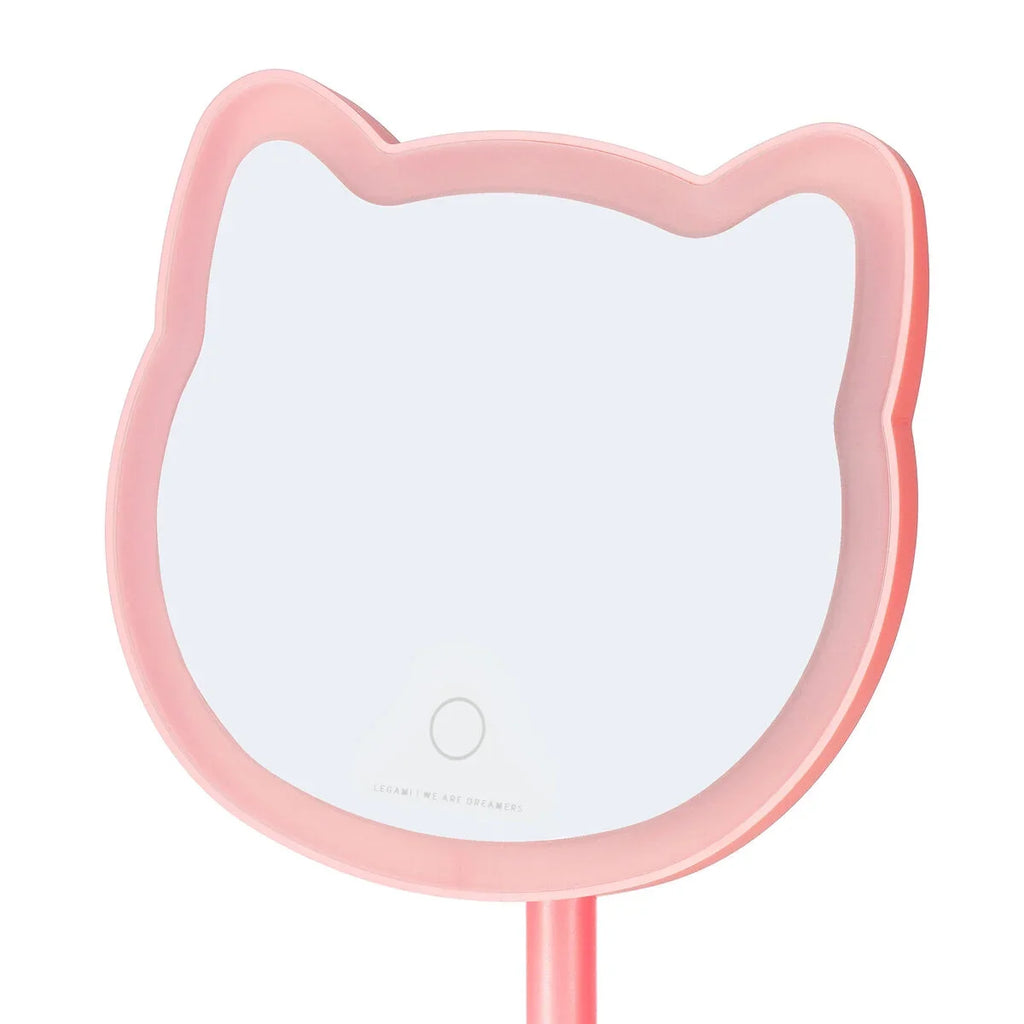 Legami You Look Purrfect spiegel met touchknop voor aan, uit en dimmen, verkrijgbaar bij De Gele Flamingo
