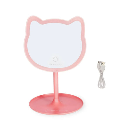Legami make-up spiegel Kat, werkt op 3 AAA-batterijen of via de meegeleverde USB-kabel, bij De Gele Flamingo