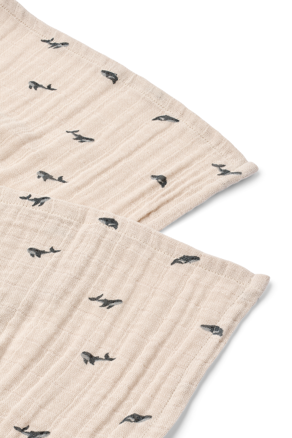 Liewood Lewis Hydrofiele Doeken 2-Pack | Mini Whale / Sandy