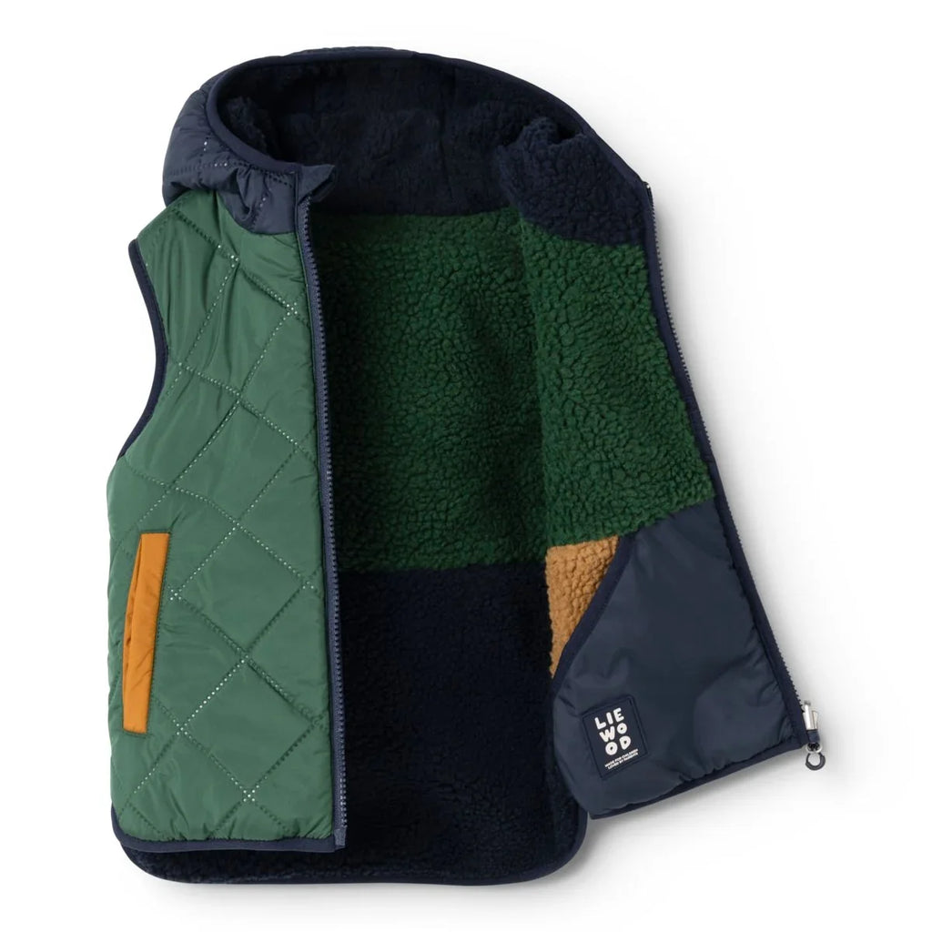 Liewood Diana Omkeerbare Vest | Classic Navy Mix