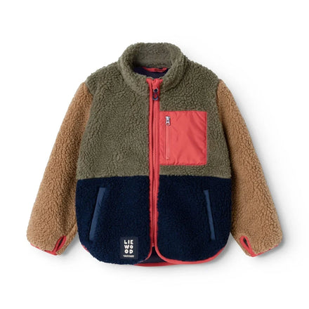Liewood Nolan Pile Jas | Army Brown Multi Mix
