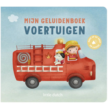 Little Dutch Mijn Geluidenboekje Voertuigen, voorkant
