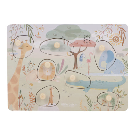 Little Dutch Geluidenpuzzel Safari Friends