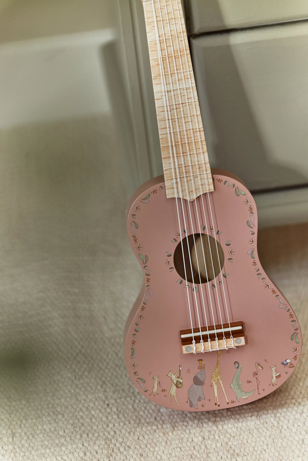 Little Dutch Houten Gitaar Safari Friends | Roze