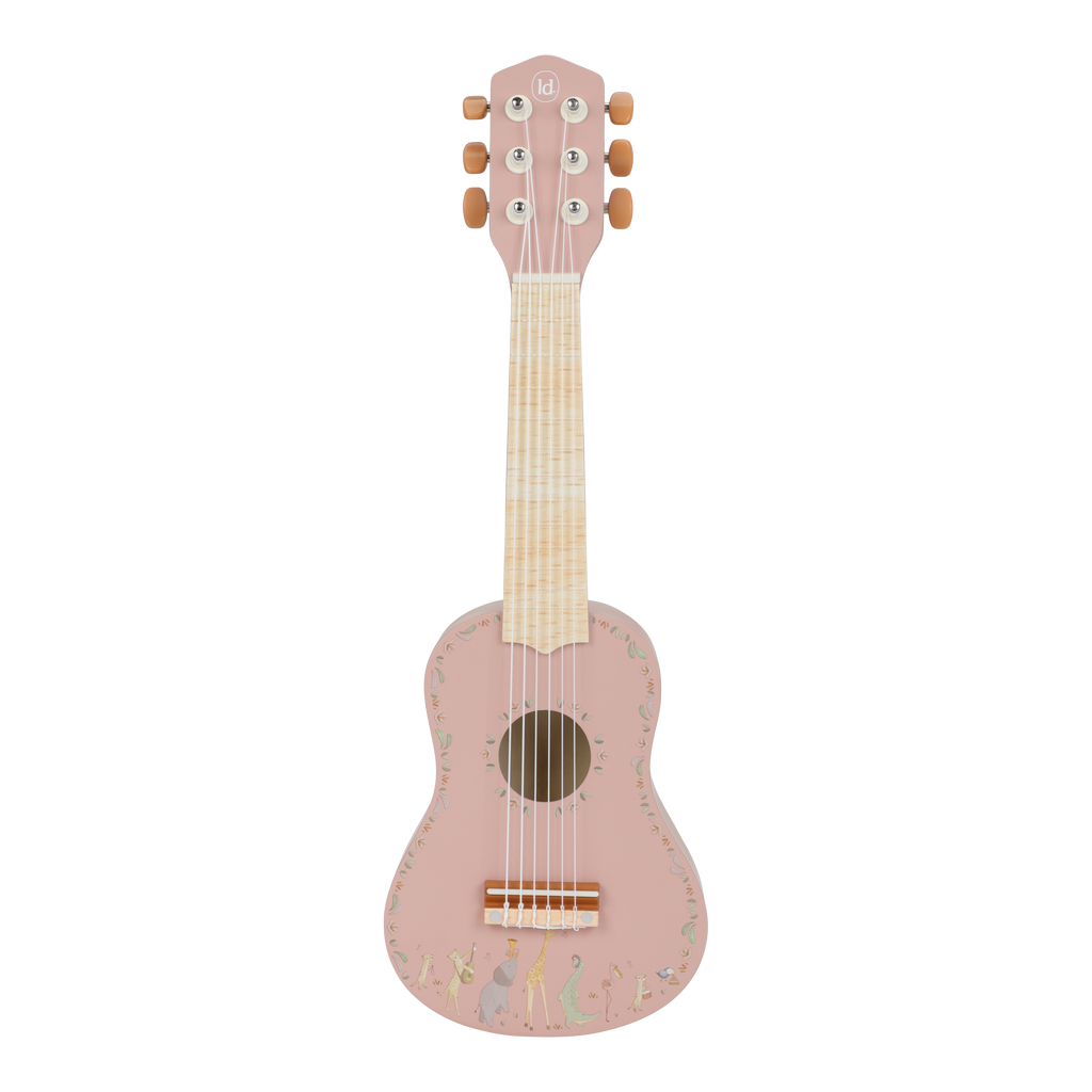 Little Dutch Houten Gitaar Safari Friends | Roze