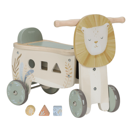 Little Dutch Houten Loopfiets Safari Friends | Leeuw