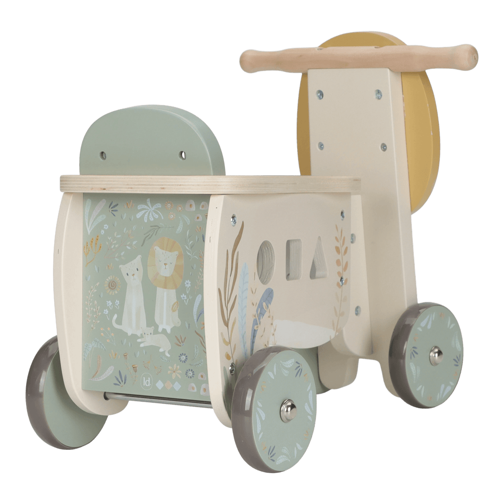 Little Dutch Houten Loopfiets Safari Friends | Leeuw