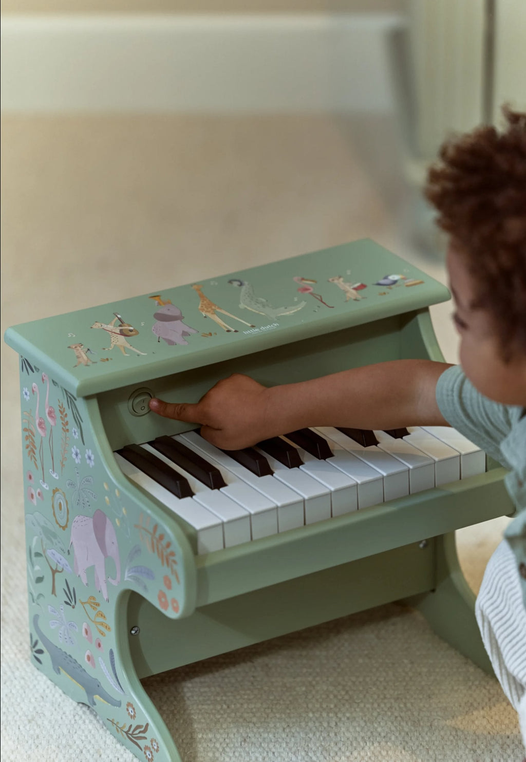 Little Dutch Houten Piano Safari Friends | Groen