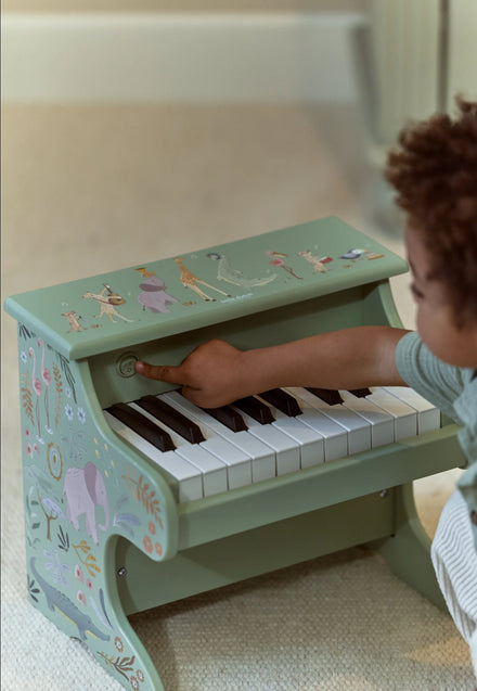Little Dutch Houten Piano Safari Friends | Groen