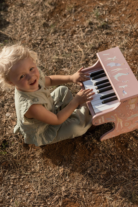 Little Dutch Houten Piano Safari Friends | Roze