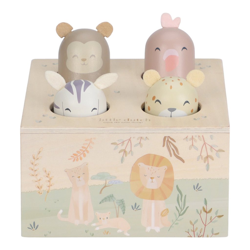 Little Dutch Houten Pop-Up Spel Safari Friends