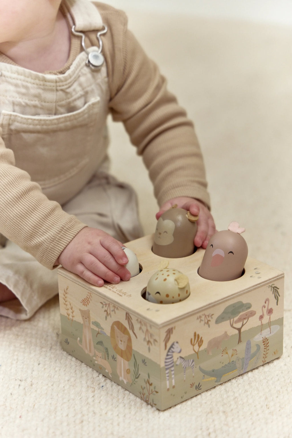 Little Dutch Houten Pop-Up Spel Safari Friends