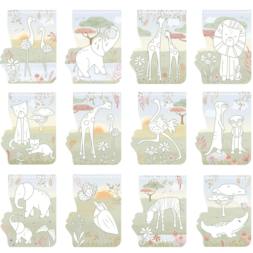 Little Dutch Kleurboek Safari Friends | Rosa