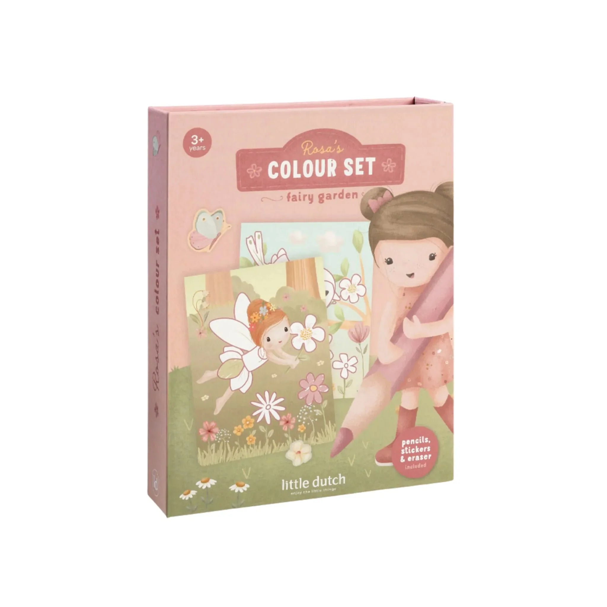 Little Dutch Kleurboek met Magneetsluiting Fairy Garden | Rosa