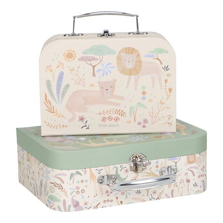 Little Dutch Kofferset Safari Friends | Groen