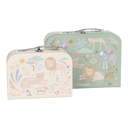 Little Dutch Kofferset Safari Friends | Groen