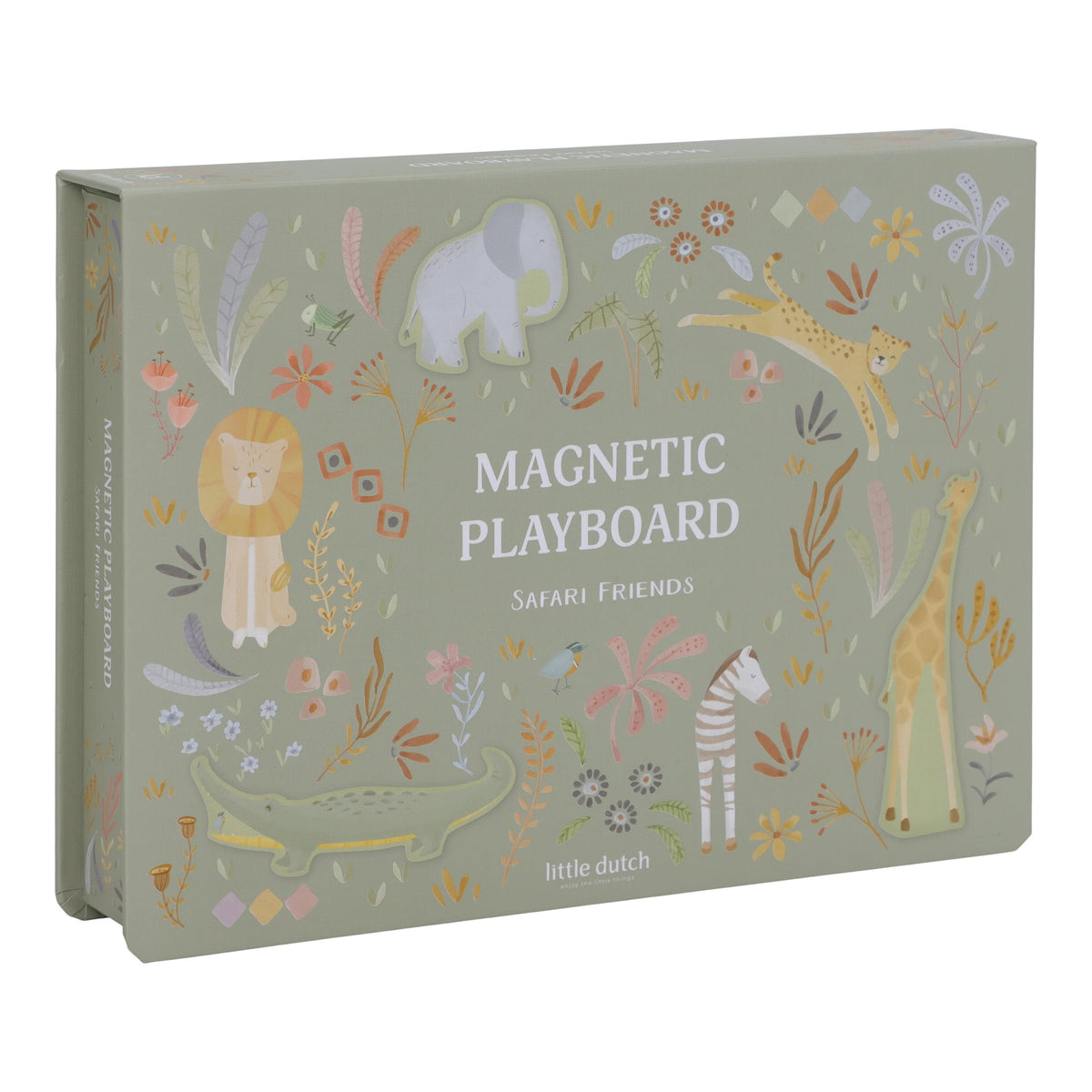 Little Dutch Magnetisch Speelbord Safari Friends, speelbord open met magneten