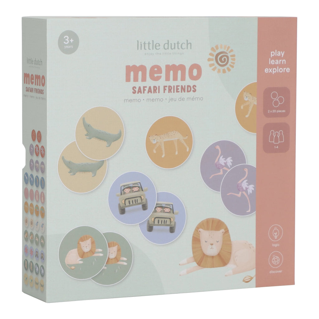 Little Dutch Memo spel Safari Friends