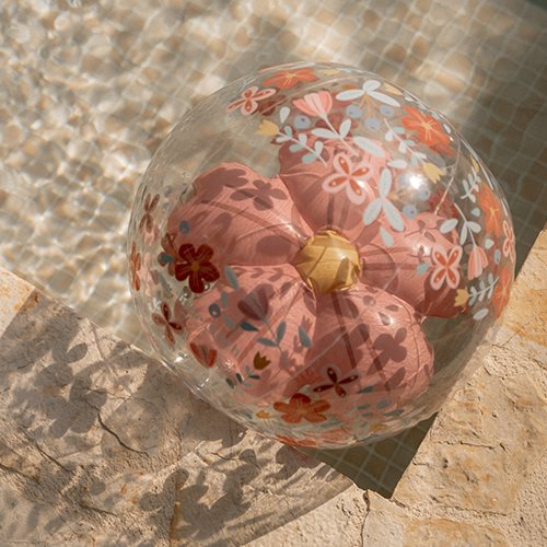 Little Dutch Strandbal 3D Bloem | Pink Flowers