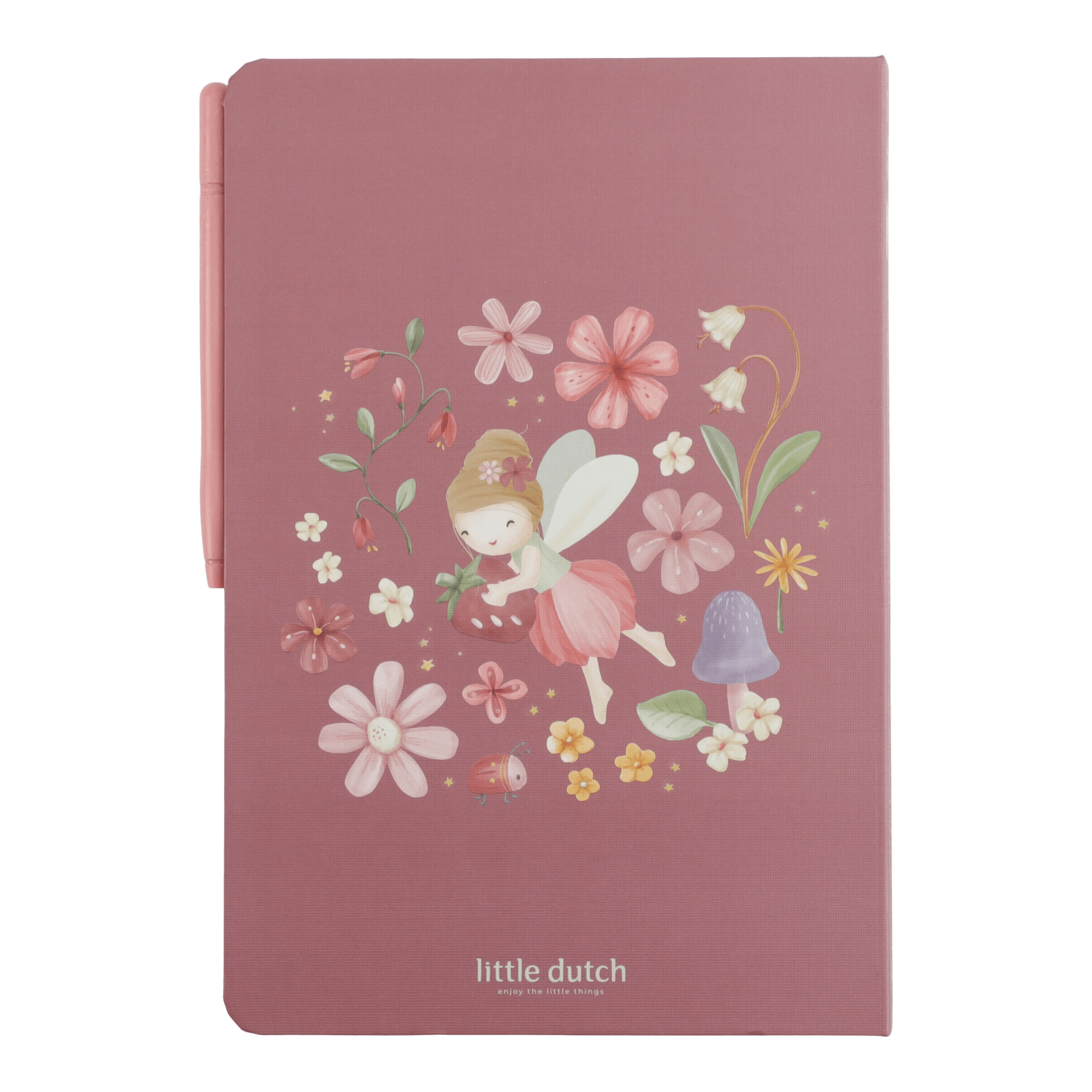 Little Dutch Tekentablet Fairy Garden in roze met heldere tekenweergave, te koop bij De Gele Flamingo.