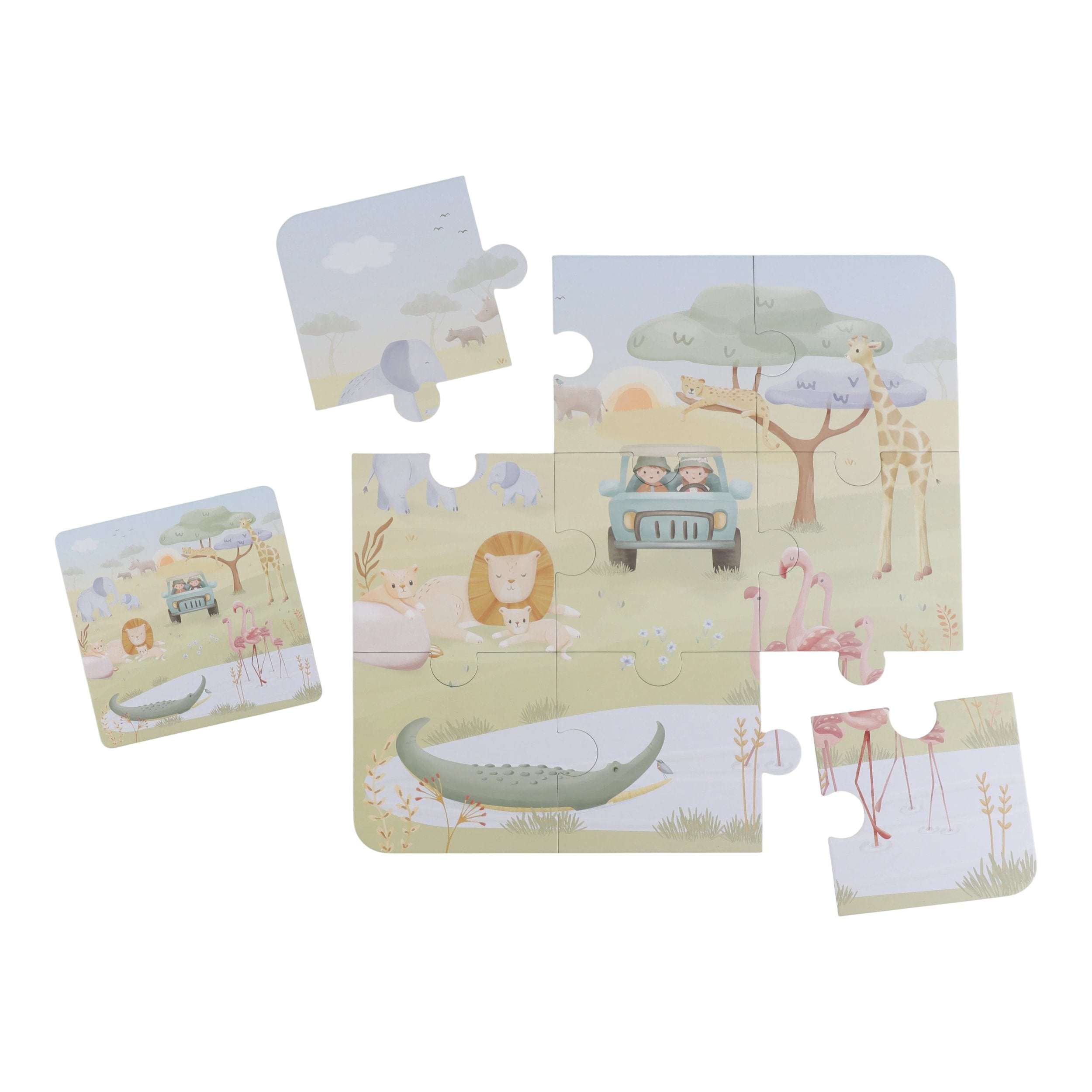 Little Dutch Vloerpuzzel 6 Safari Friends