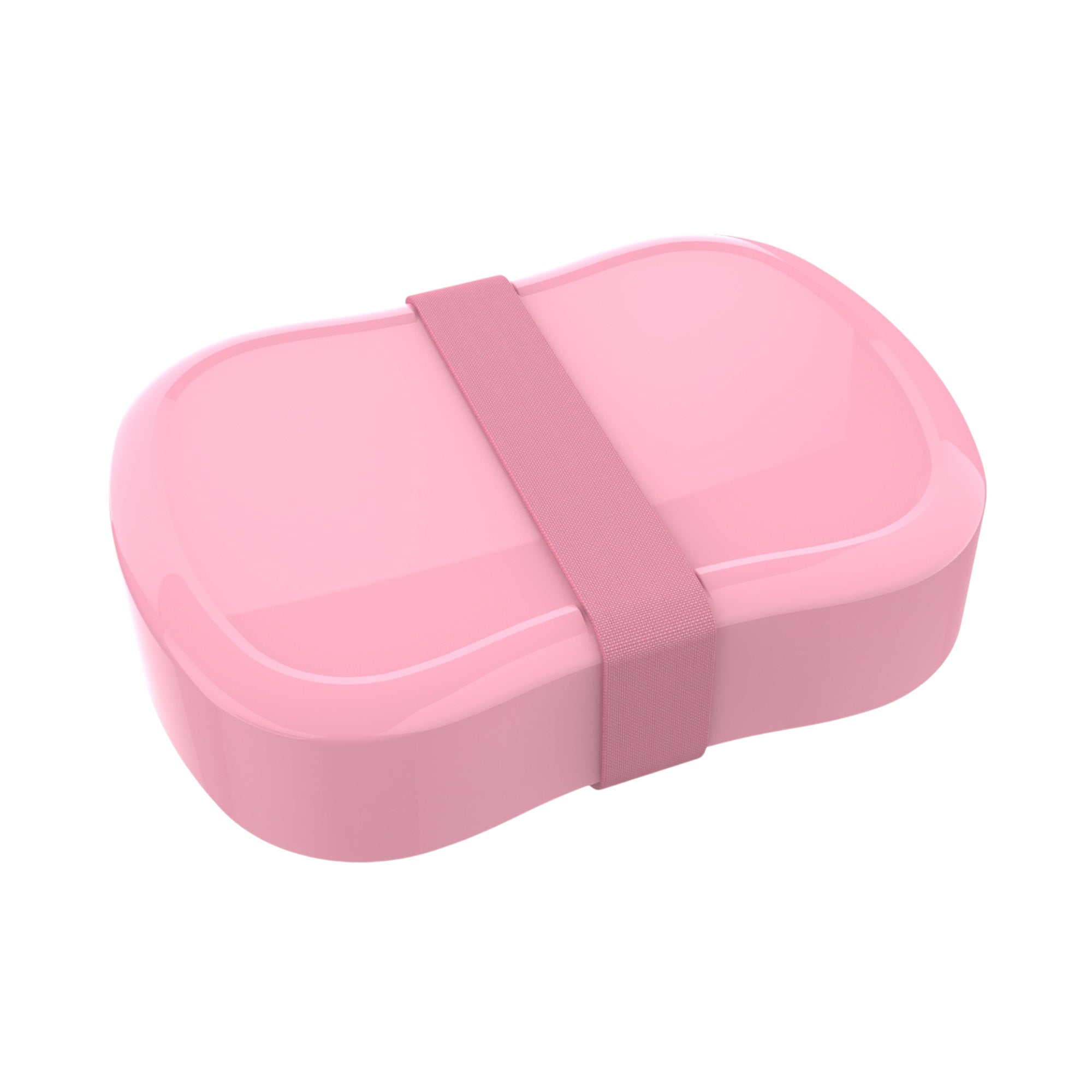 Lunch Buddies brooddoos met elastiek Pastel Uni Roze, lekvrije BPA-vrije lunchbox voor kinderen bij De Gele Flamingo