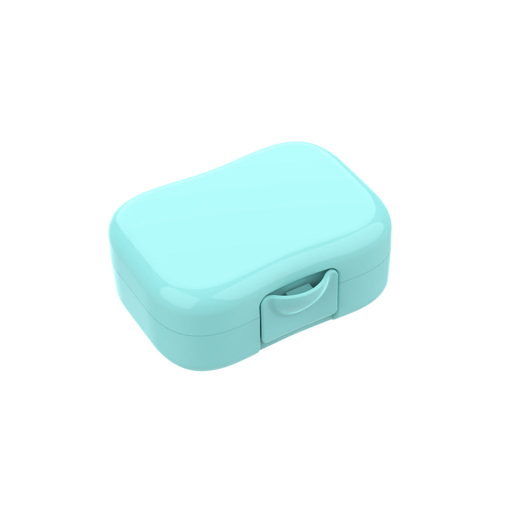 Lunch Buddies Snackdoosje met Clip | Pastel Uni Blauw