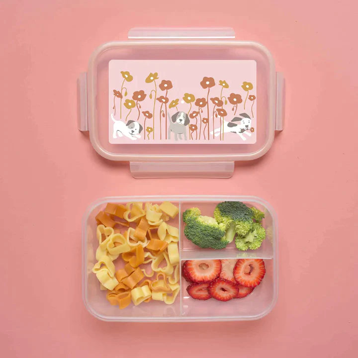 SugarBooger Lunch Box Bento Met Vakjes | Puppies & Poppies  *