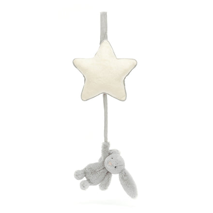 zzz Jellycat Knuffel Bashful Silver Bunny Muziek Babyspeeltje