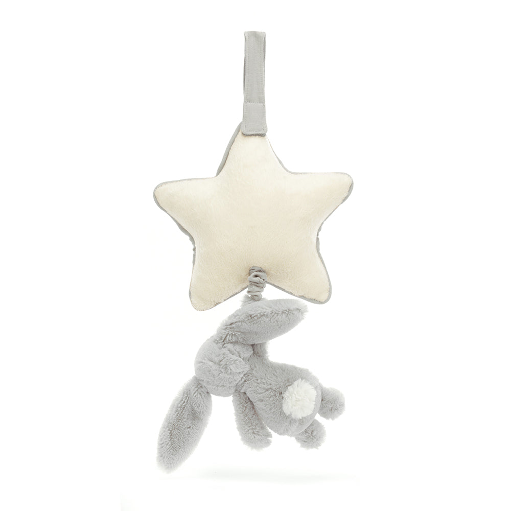 zzz Jellycat Knuffel Bashful Silver Bunny Muziek Babyspeeltje